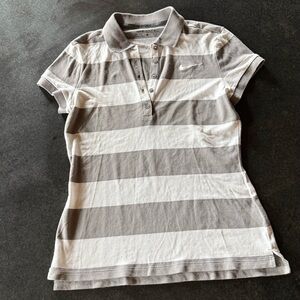 Nike Women’s Golf Gray and White Polo Shirt